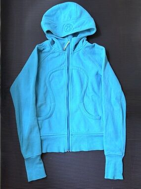 lululemon athletica Teal Zip-Up Scuba Full Zip Hoodie - Turquoise/Teal